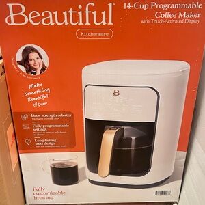 White Coffee Maker beautiful by drew